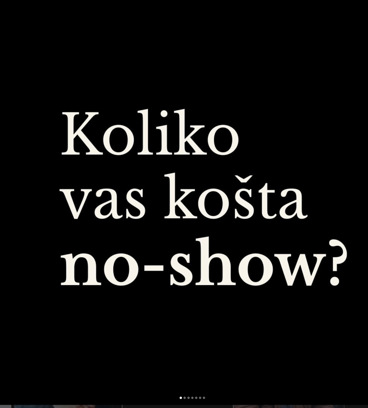 Objava s pitanjem Koliko vas košta no-show