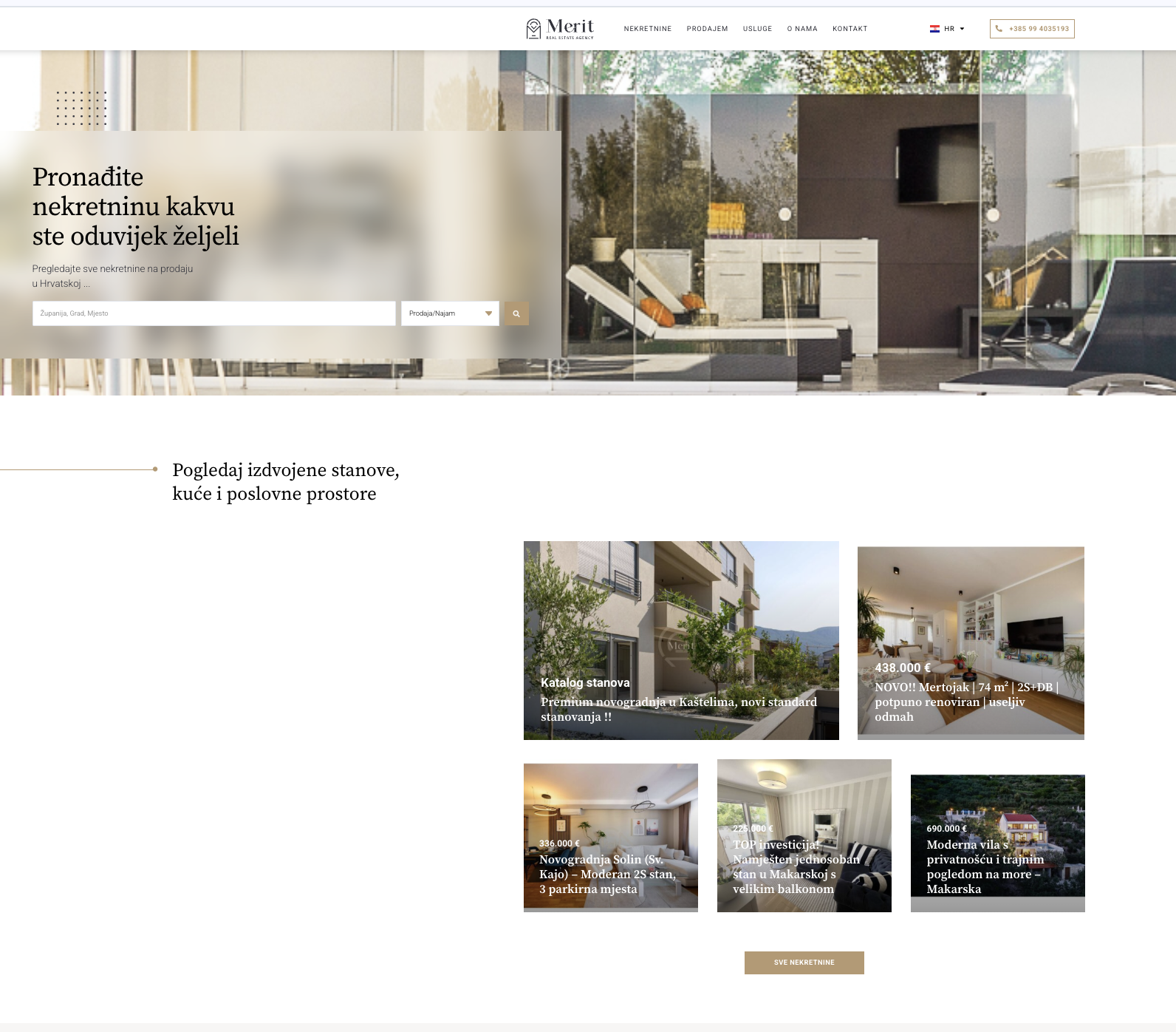 Naslovna stranica Merit Property