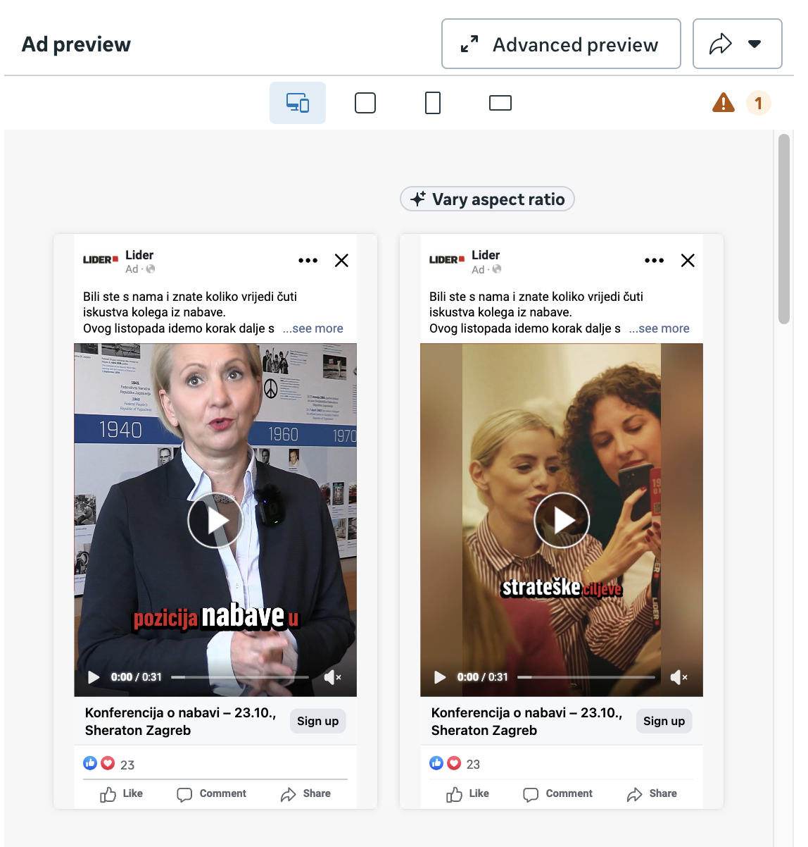 Video oglasi za Liderovu Konferenciju o nabavi