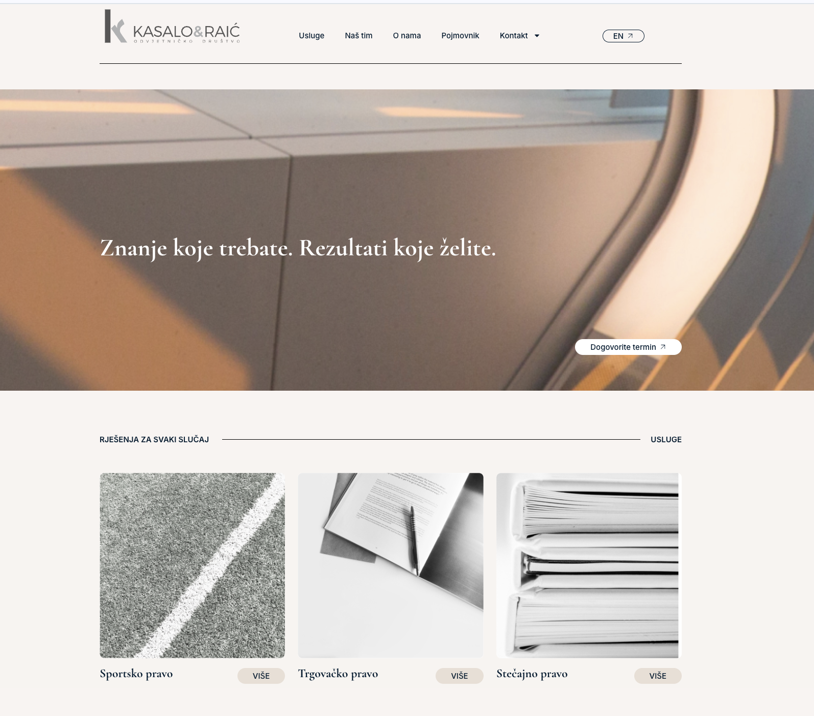 Nova naslovnica web stranice Odvjetničkog društva Kasalo-Raić