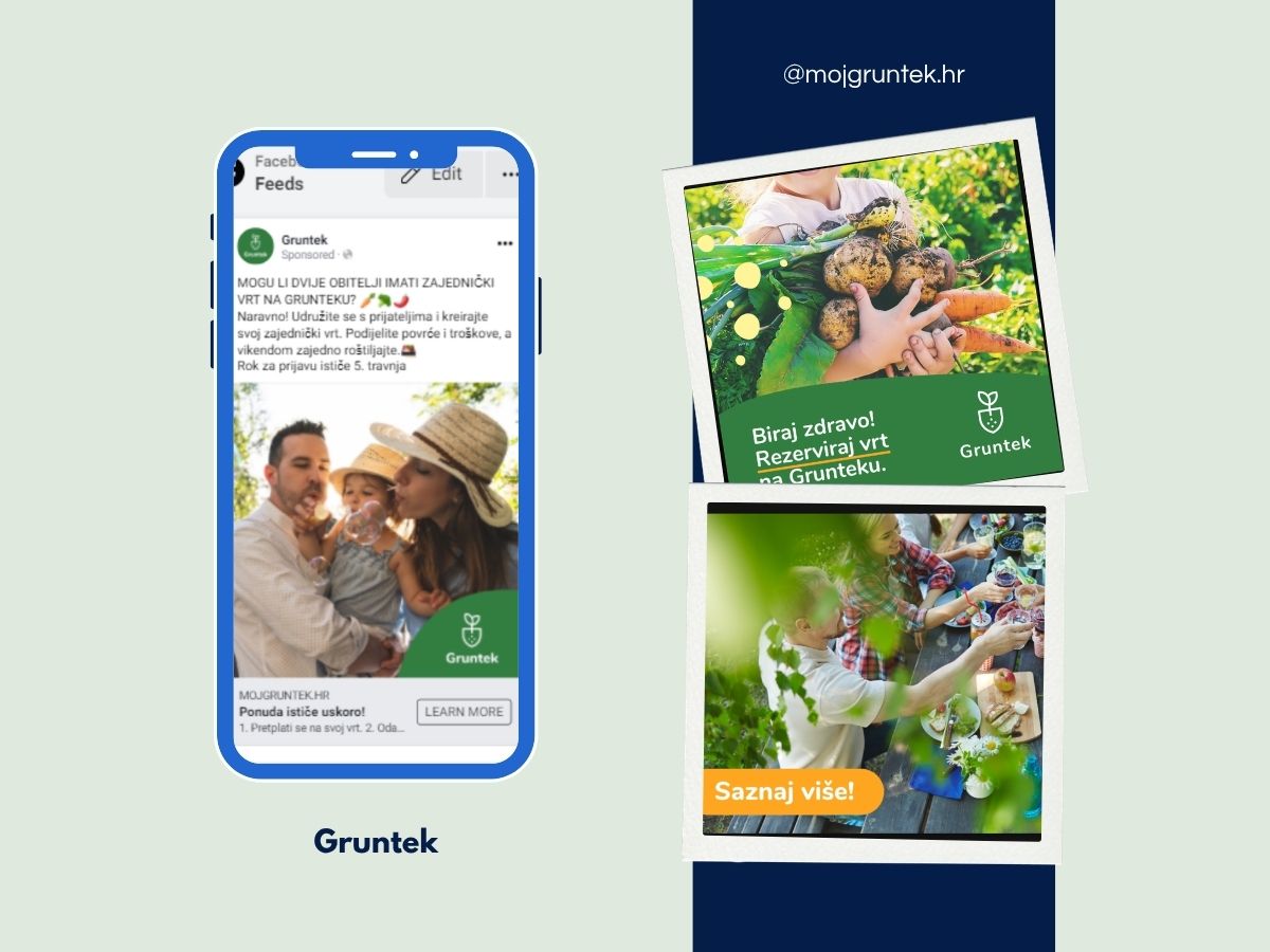Facebook i Instagram oglasi Grunteka