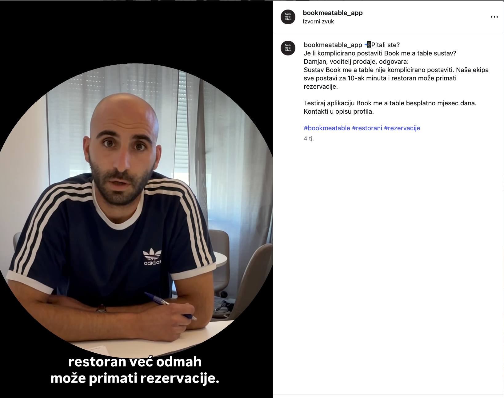 Video objava u kojoj voditelj prodaje objašnjava postavljanje sustava