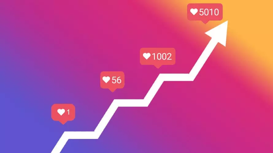 Instagram followers growth with advertising