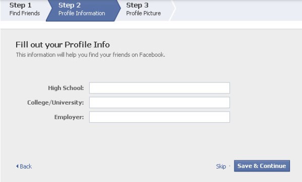 How to create Facebook account steps